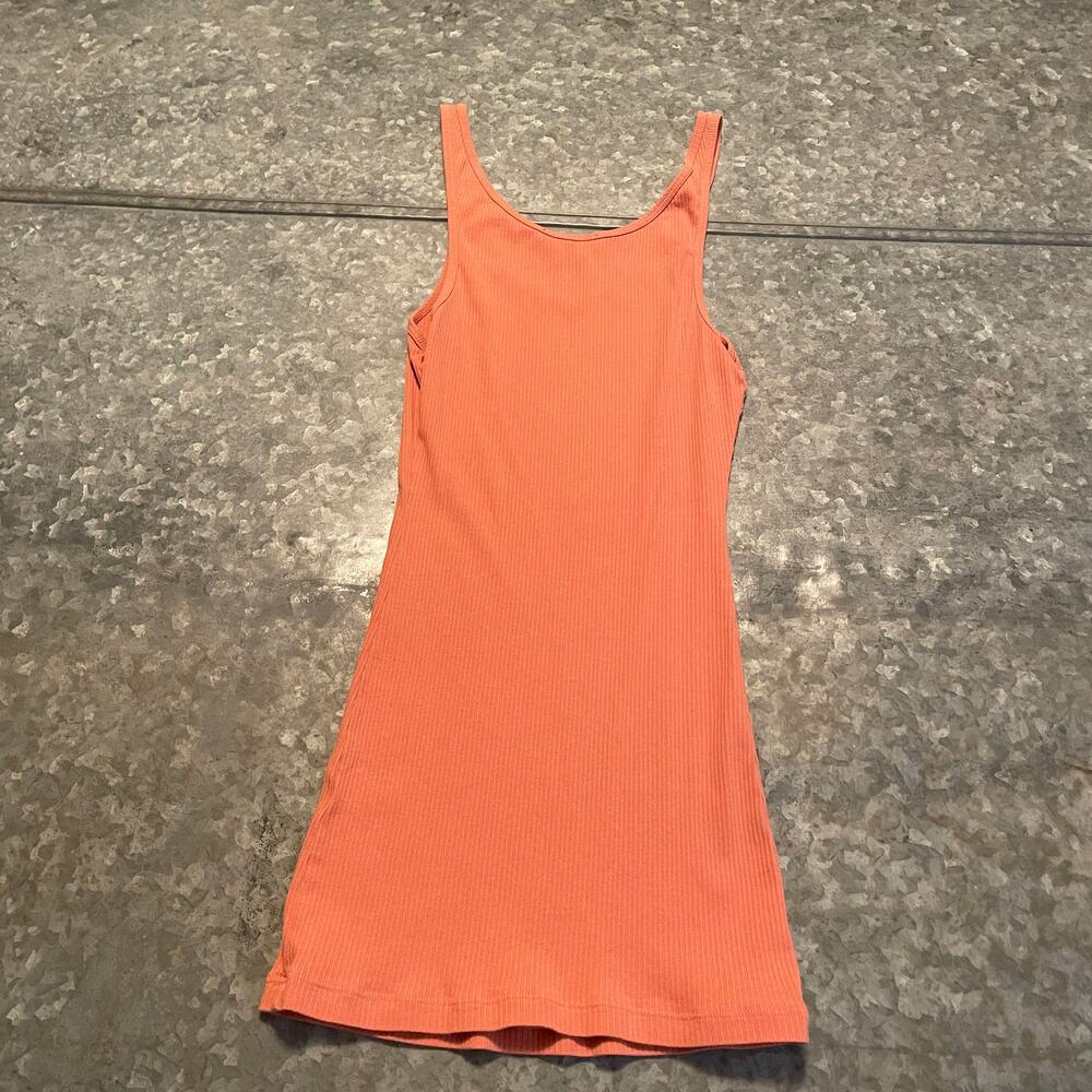 James Perse Standard Ribbed Tank Top Shirt 1 Small USA Coral Pink Daily Basic - Picture 4 of 7